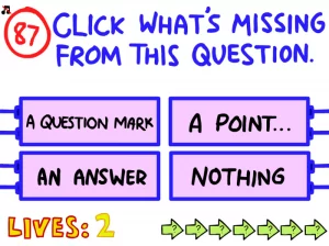 The impossible Quiz Question 87